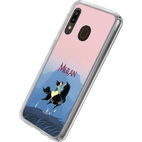 Disney Mulan Riding Khan Galaxy A20 Clear Case