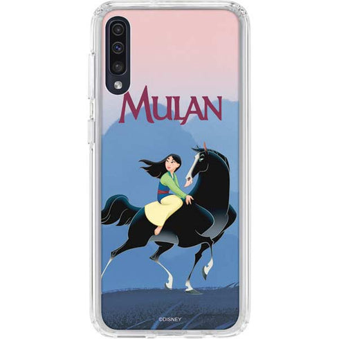Disney Mulan Riding Khan Galaxy A50 Clear Case