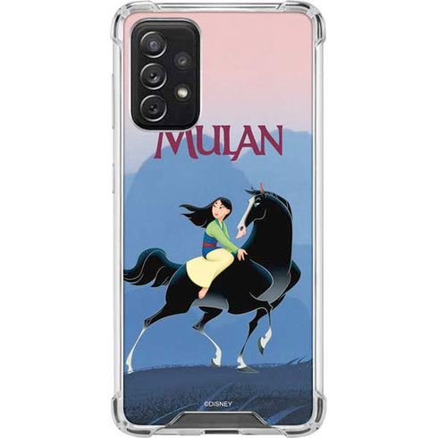 Disney Mulan Riding Khan Galaxy A72 5G Clear Case