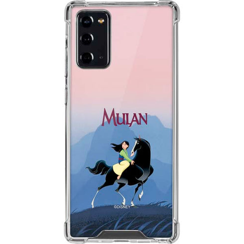Disney Mulan Riding Khan Galaxy Note20 5G Clear Case