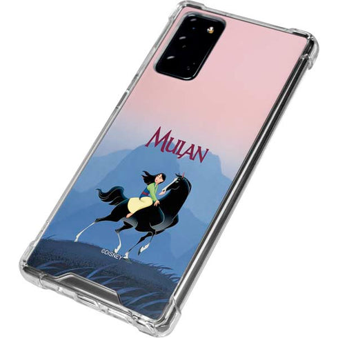 Disney Mulan Riding Khan Galaxy Note20 5G Clear Case