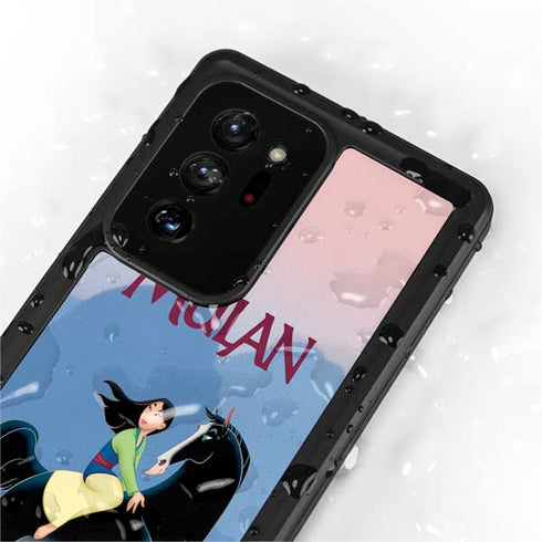 Disney Mulan Riding Khan Galaxy Note20 Ultra 5G Waterproof Case