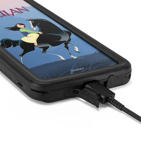 Disney Mulan Riding Khan Galaxy S20 Waterproof Case