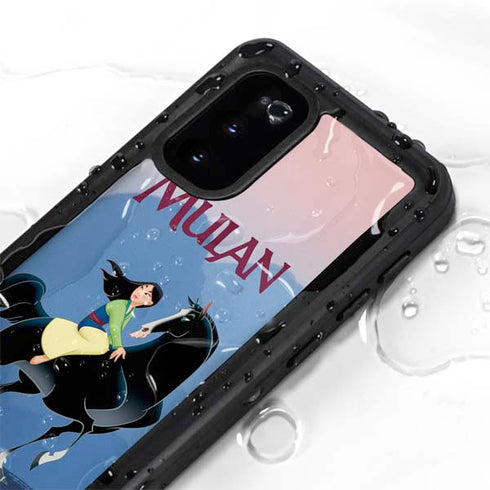 Disney Mulan Riding Khan Galaxy S20 Waterproof Case