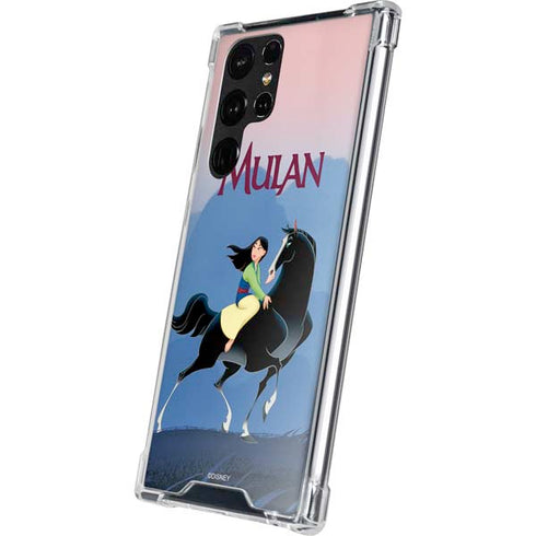 Disney Mulan Riding Khan Galaxy S22 Ultra Clear Case