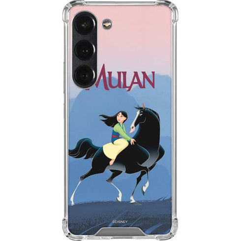 Disney Mulan Riding Khan Galaxy S23 Clear Case