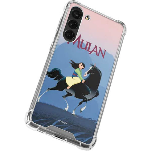 Disney Mulan Riding Khan Galaxy S23 Plus Clear Case