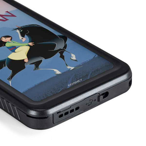 Disney Mulan Riding Khan Galaxy S23 Plus Waterproof Case
