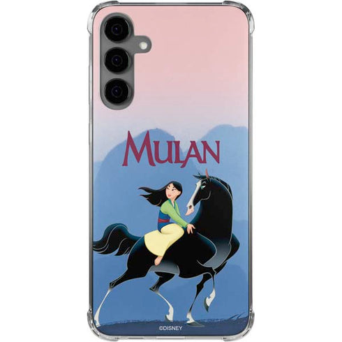 Disney Mulan Riding Khan Galaxy S24 Plus Clear Case