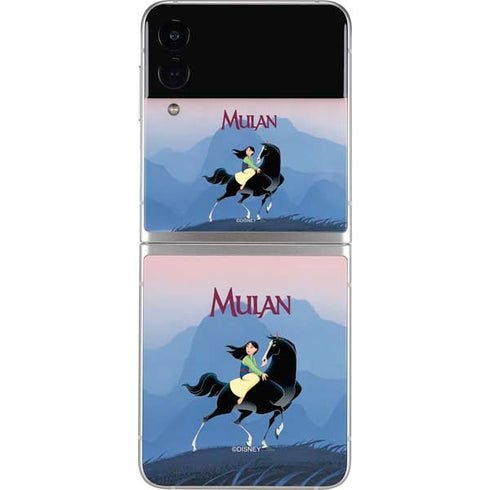 Disney Mulan Riding Khan Galaxy Z Flip3 5G Skin