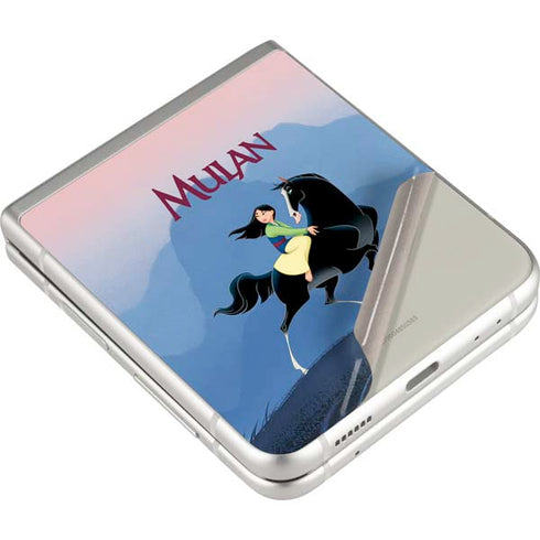 Disney Mulan Riding Khan Galaxy Z Flip3 5G Skin