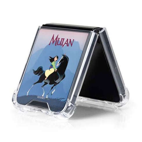 Disney Mulan Riding Khan Galaxy Z Flip5 5G Clear Case