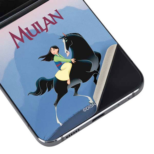 Disney Mulan Riding Khan Galaxy Z Flip5 5G Skin