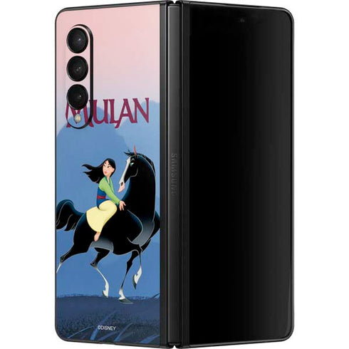 Disney Mulan Riding Khan Galaxy Z Fold3 5G Skin