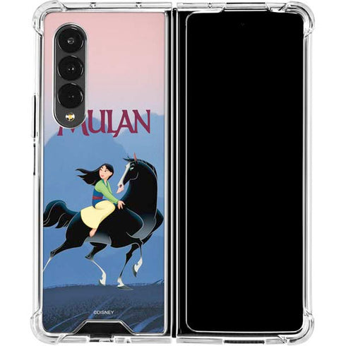 Disney Mulan Riding Khan Galaxy Z Fold4 5G Clear Case