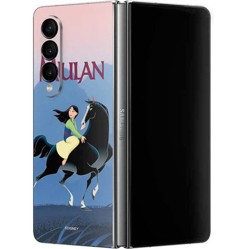 Disney Mulan Riding Khan Galaxy Z Fold4 5G Skin