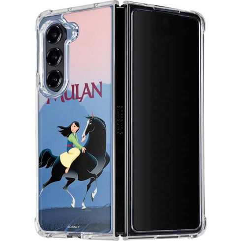 Disney Mulan Riding Khan Galaxy Z Fold5 5G Clear Case