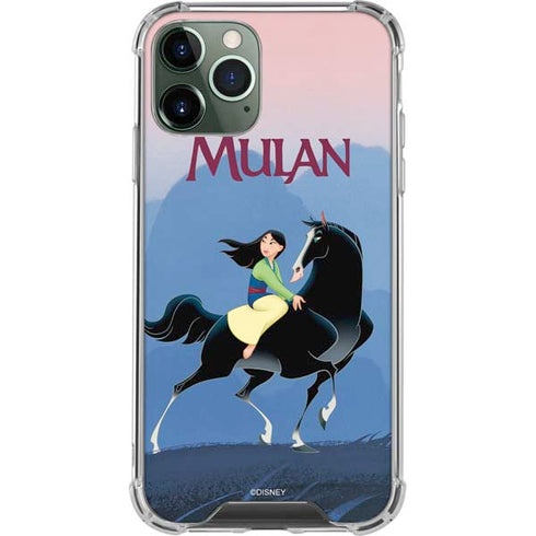 Disney Mulan Riding Khan iPhone 11 Pro Max Clear Case