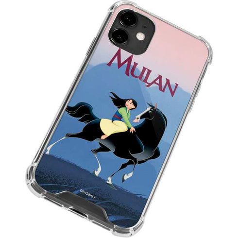 Disney Mulan Riding Khan iPhone 12 Clear Case