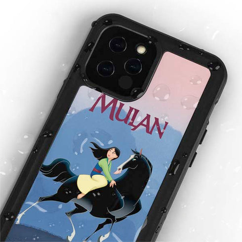 Disney Mulan Riding Khan iPhone 12 Pro Waterproof Case