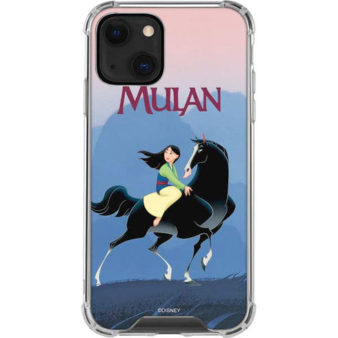 Disney Mulan Riding Khan iPhone 13 Mini Clear Case