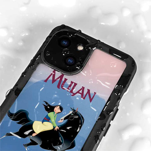 Disney Mulan Riding Khan iPhone 13 Mini Waterproof Case
