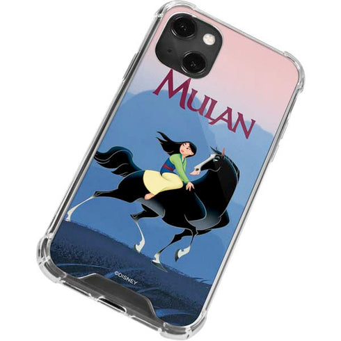 Disney Mulan Riding Khan iPhone 14 Plus Clear Case
