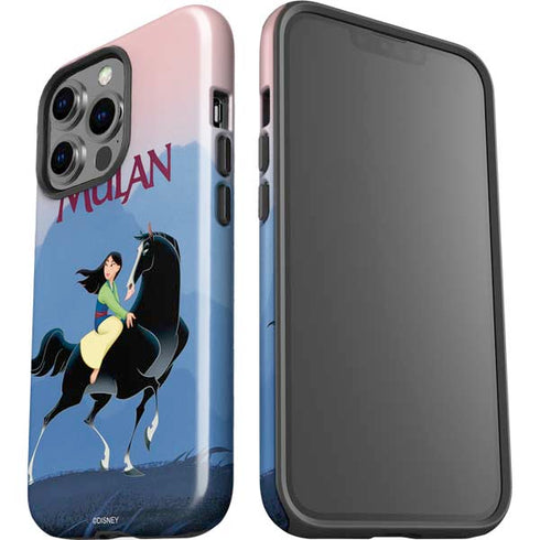 Disney Mulan Riding Khan iPhone 14 Pro Impact Case