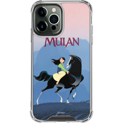 Disney Mulan Riding Khan iPhone 15 Pro Max Clear Case
