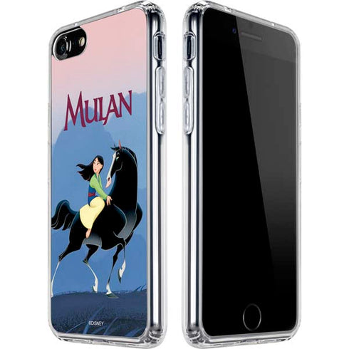 Disney Mulan Riding Khan iPhone SE (2nd & 3rd Gen) Clear Case