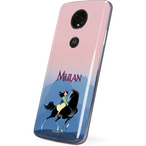 Disney Mulan Riding Khan Moto E5 Plus Skin