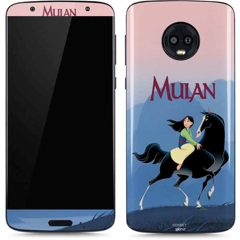 Disney Mulan Riding Khan Moto G6 Skin
