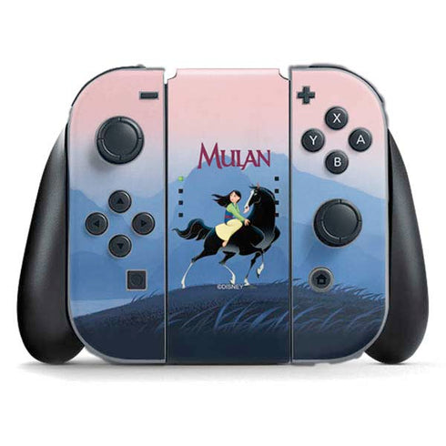 Disney Mulan Riding Khan Nintendo Switch (2017-2021) Joy-Con Controller Skin