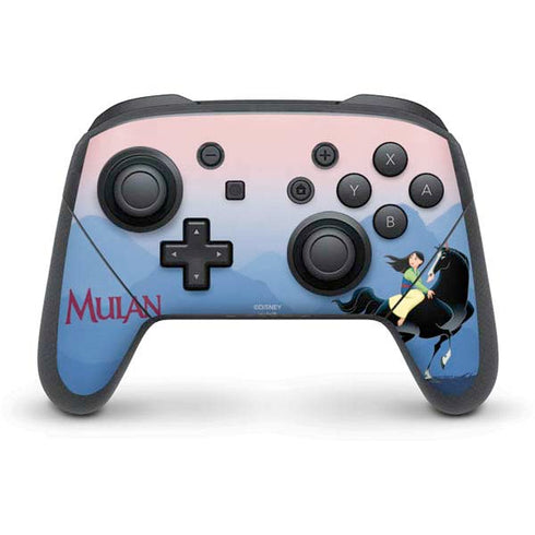 Disney Mulan Riding Khan Nintendo Switch Pro Controller Skin