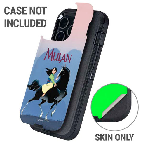 Disney Mulan Riding Khan Otterbox Defender iPhone Skin