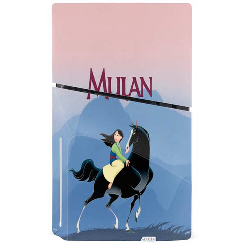 Disney Mulan Riding Khan PS5 Slim Disk Bundle Skin