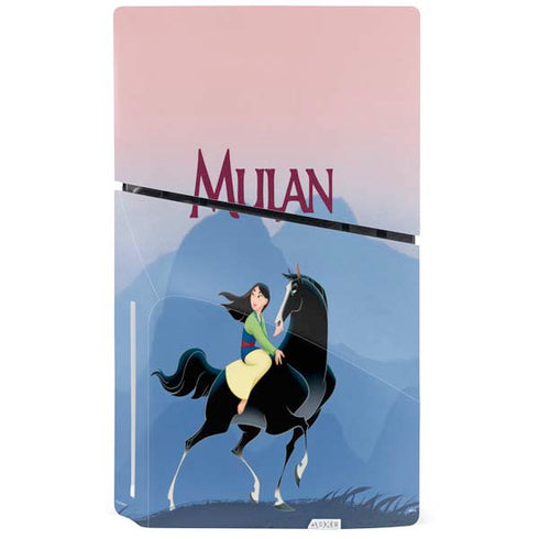 Disney Mulan Riding Khan PS5 Slim Disk Console Skin