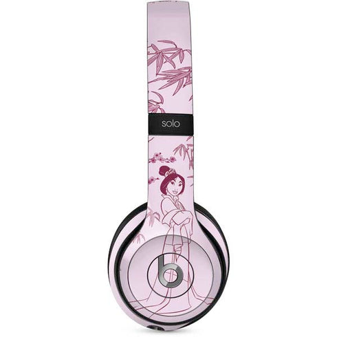 Disney Mulan Character Art Beats Solo 2 Wired Skin