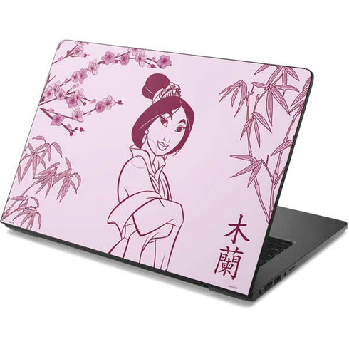 Disney Mulan Character Art Dell Chromebook Skin