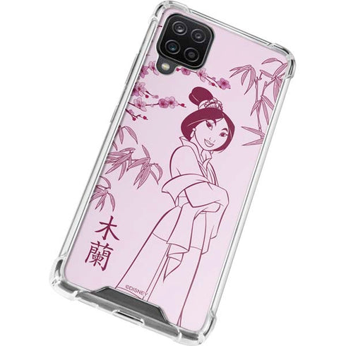 Disney Mulan Character Art Galaxy A12 Clear Case