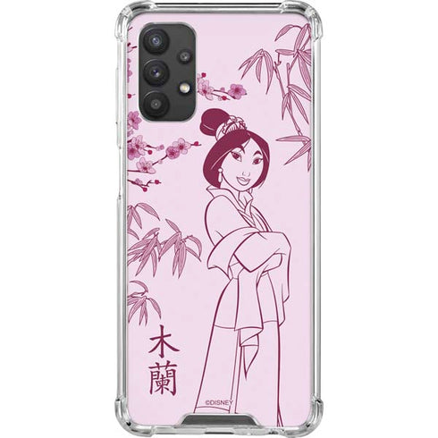 Disney Mulan Character Art Galaxy A32 5G Clear Case