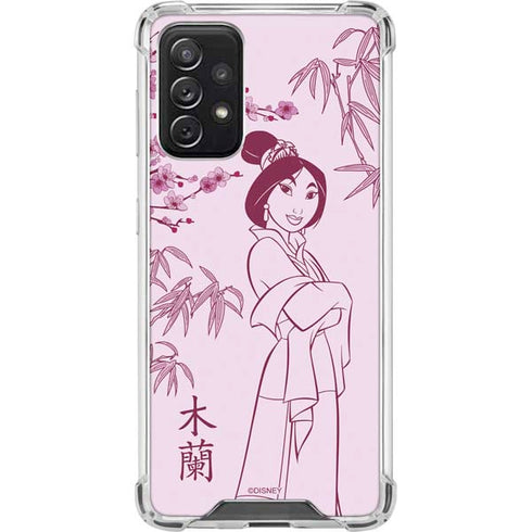 Disney Mulan Character Art Galaxy A72 5G Clear Case