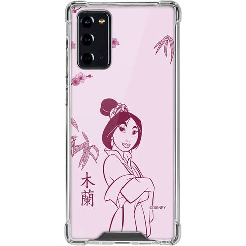 Disney Mulan Character Art Galaxy Note20 5G Clear Case