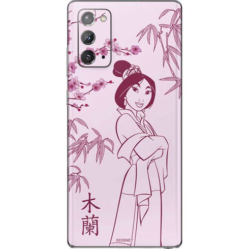 Disney Mulan Character Art Galaxy Note20 5G Skin