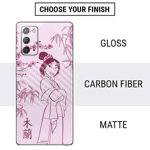 Disney Mulan Character Art Galaxy Note20 5G Skin