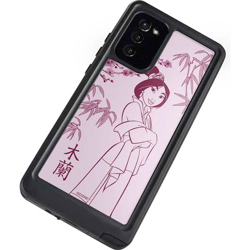 Disney Mulan Character Art Galaxy Note20 5G Waterproof Case