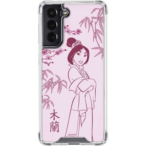 Disney Mulan Character Art Galaxy S22 Clear Case