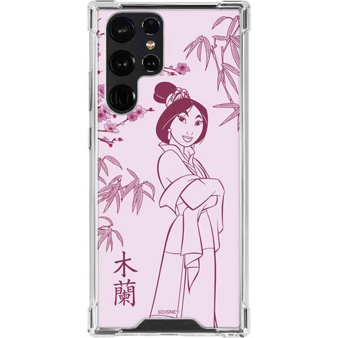 Disney Mulan Character Art Galaxy S24 Ultra Clear Case