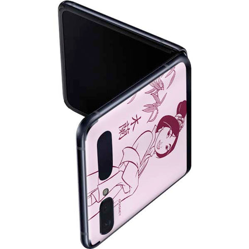 Disney Mulan Character Art Galaxy Z Flip Skin
