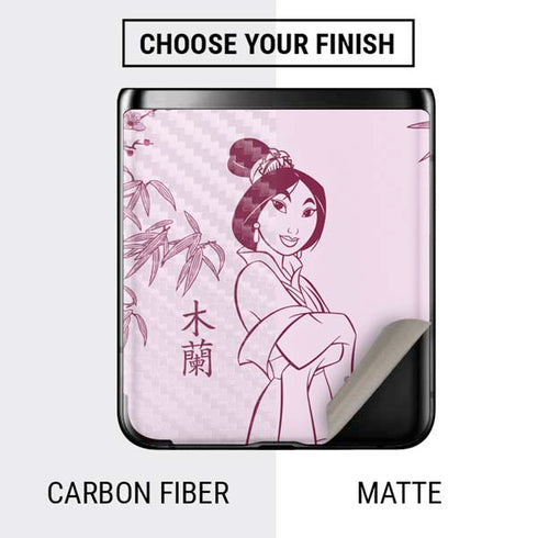 Disney Mulan Character Art Galaxy Z Flip Skin